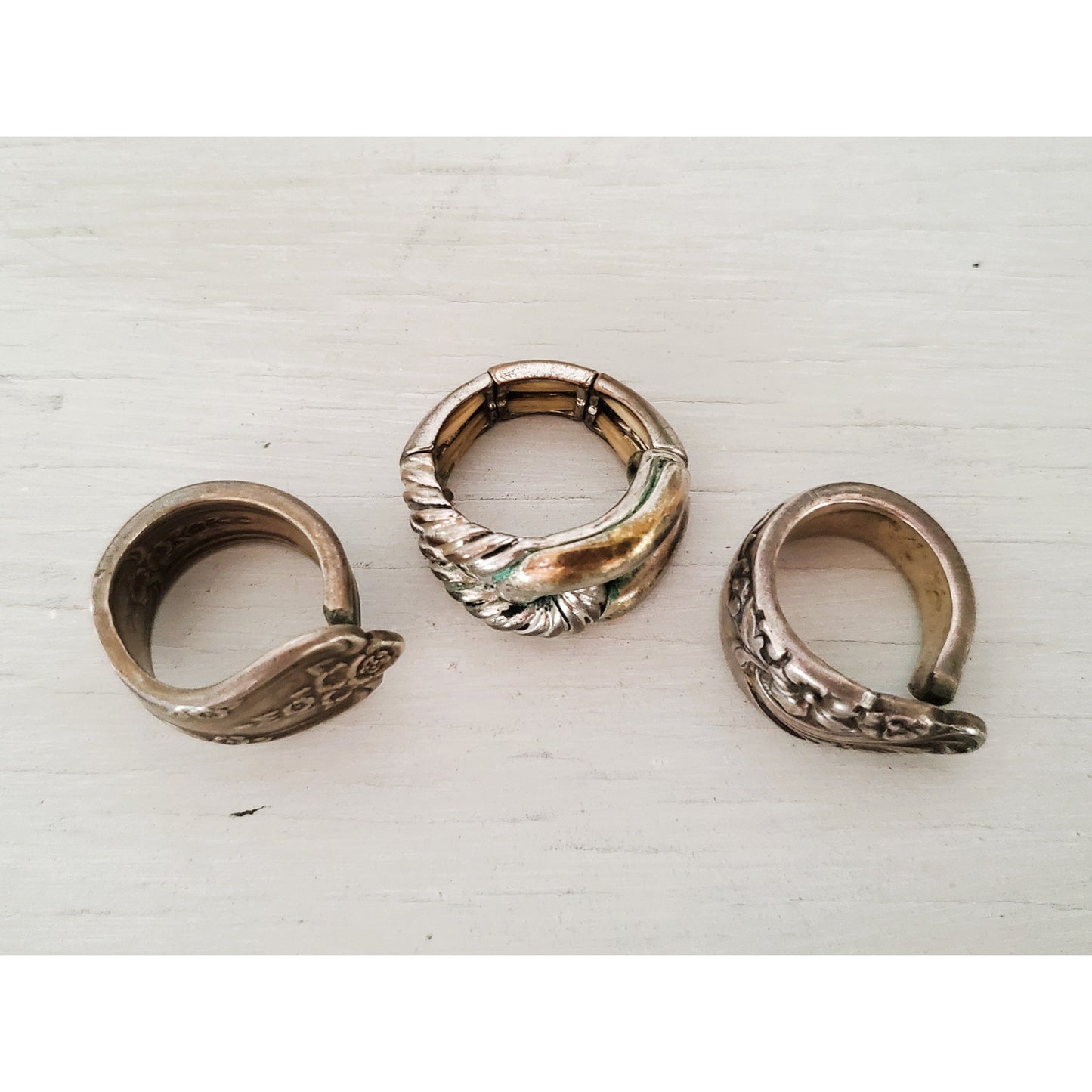 Vintage Oneida Spoon Silver Rings