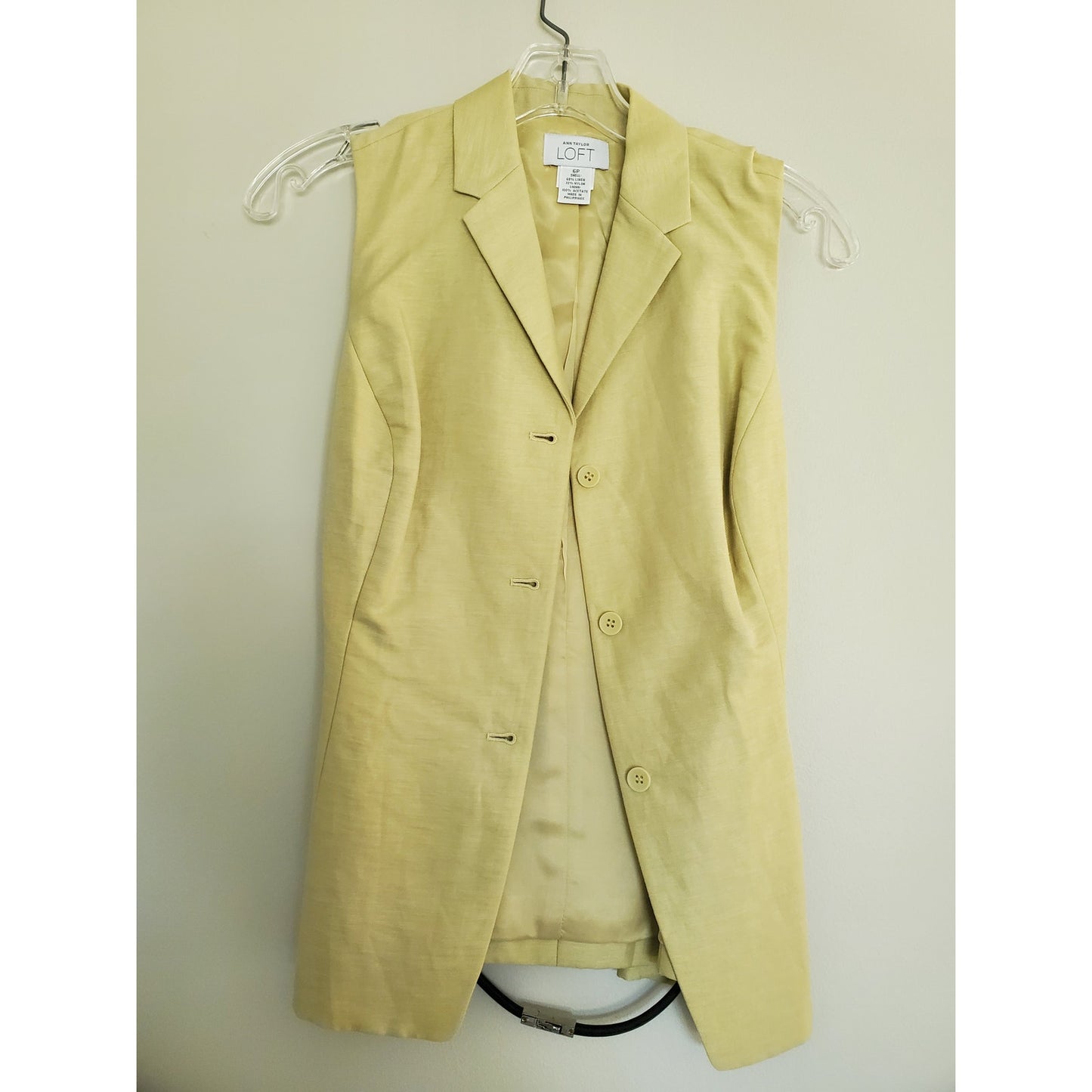 Vintage Loft Yellow Matching Set Vest and Pants