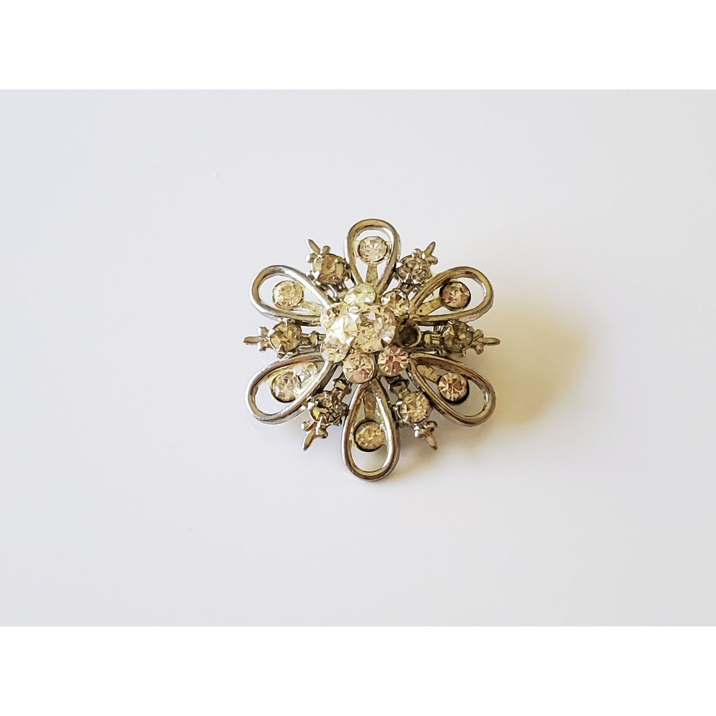 Vintage Lot of 3 Snowflake Silver Tone Brooches