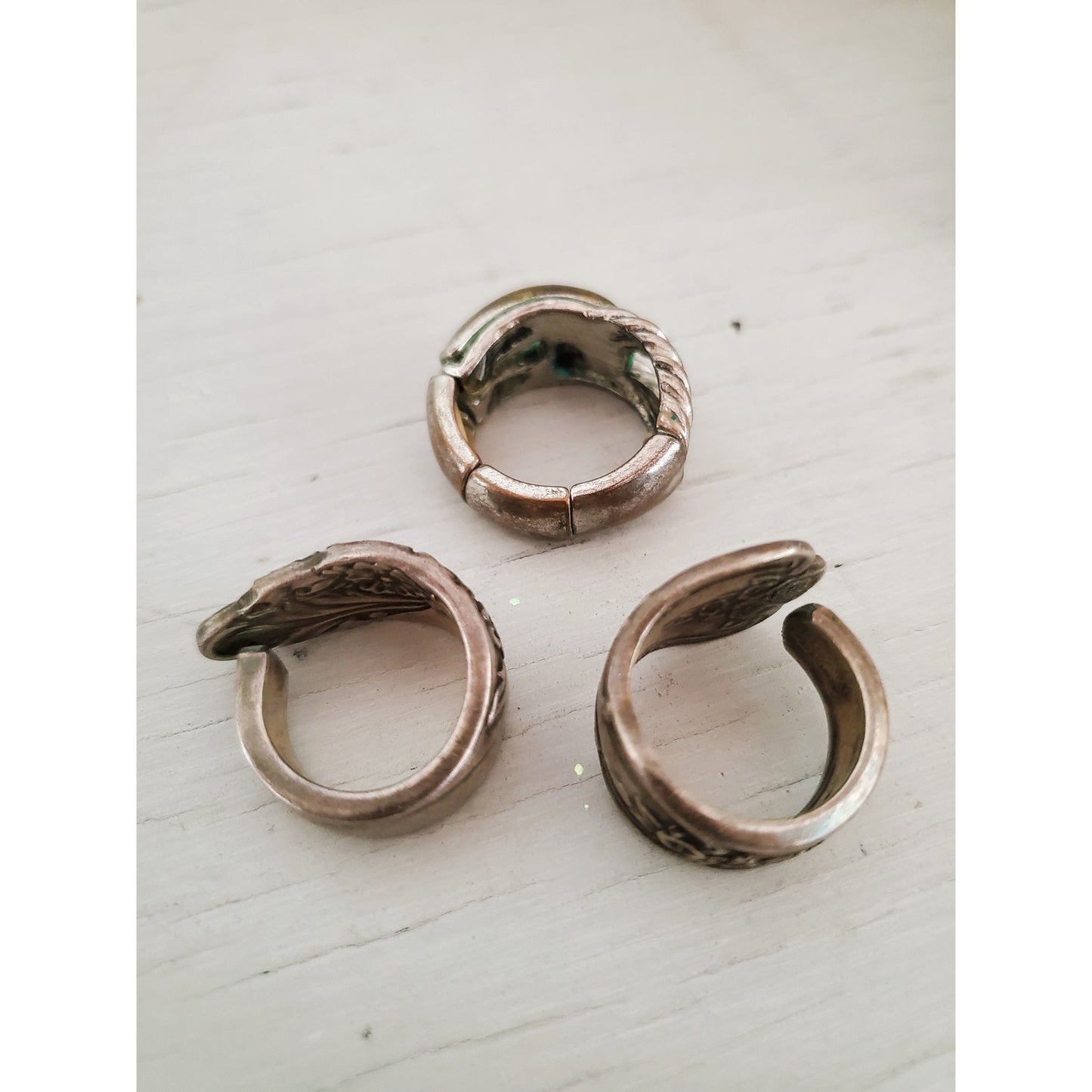Vintage Oneida Spoon Silver Rings