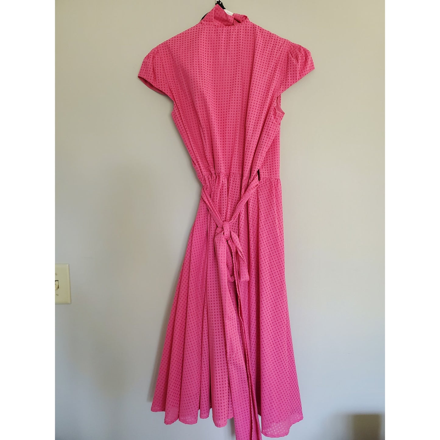 Vintage Calvin Klein Pink Polka Dot Dress