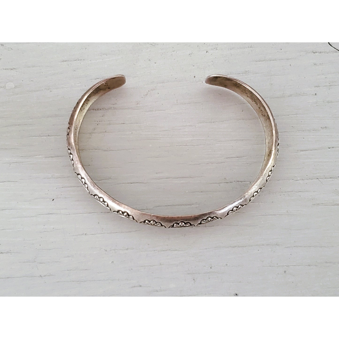 Vintage Navajo Sterling Silver Cuff Bracelet