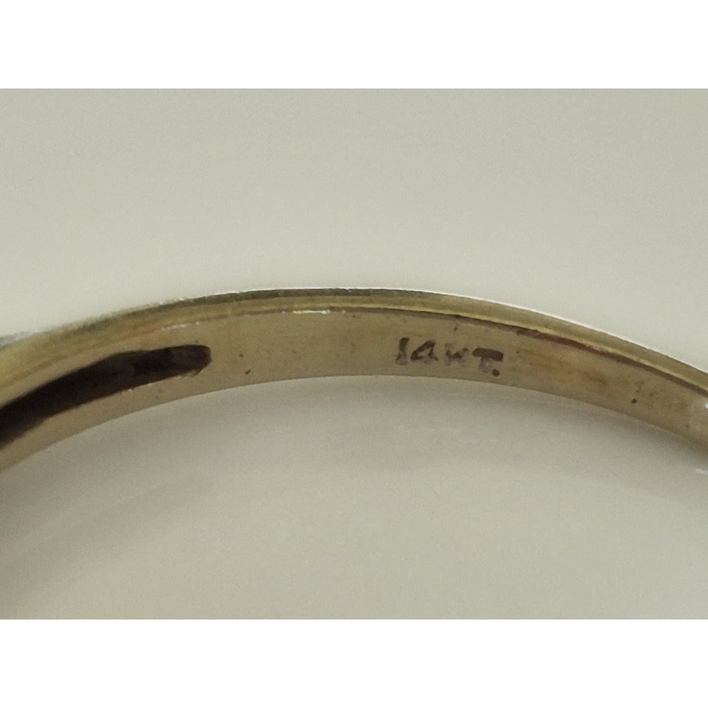 Vintage 14KT White Gold Kaynar Designer Ring Band Project