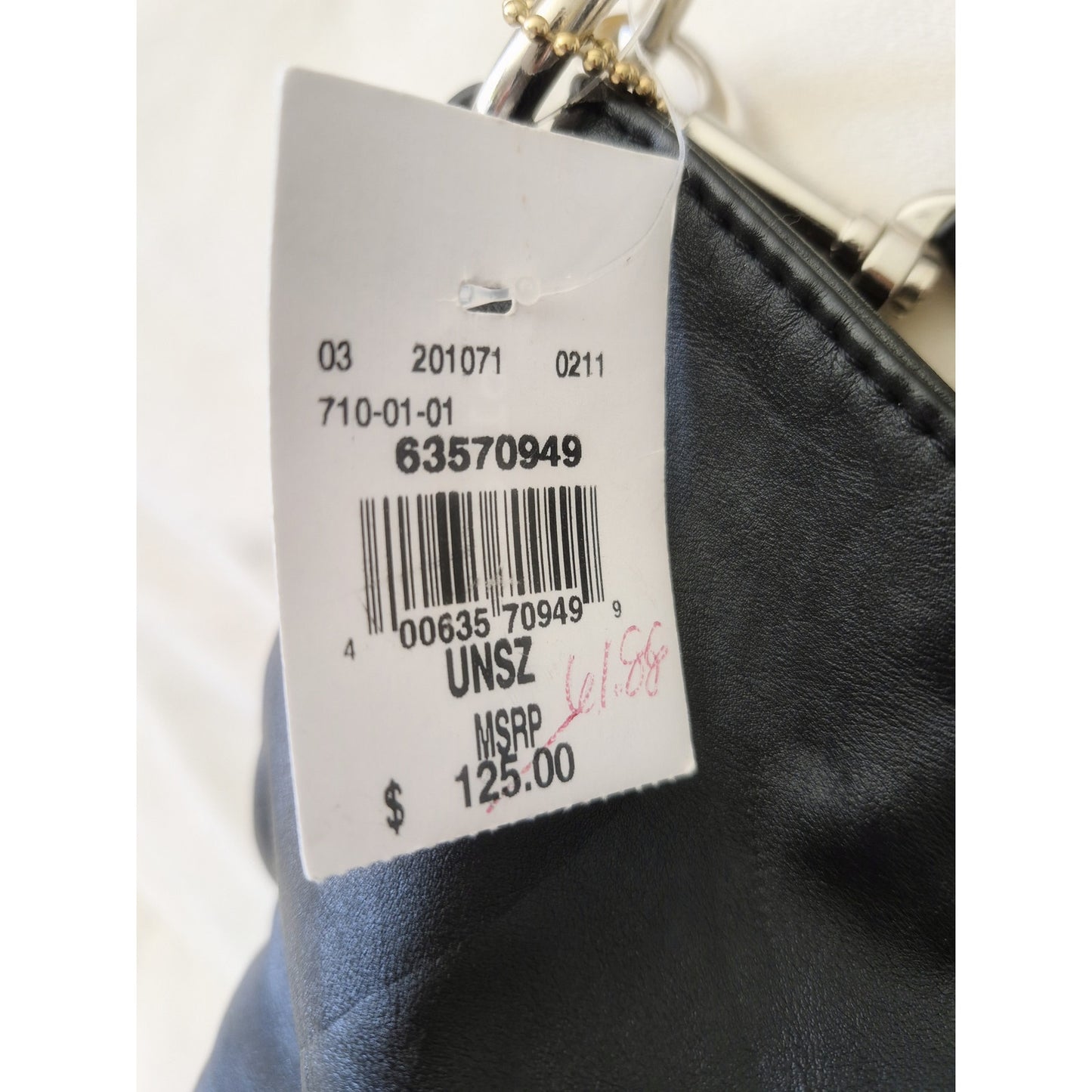 Black Rivet Leather Vintage Black Bag