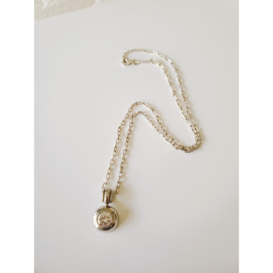 Vintage Milor Crystal Zarconia Sterling Silver Necklace