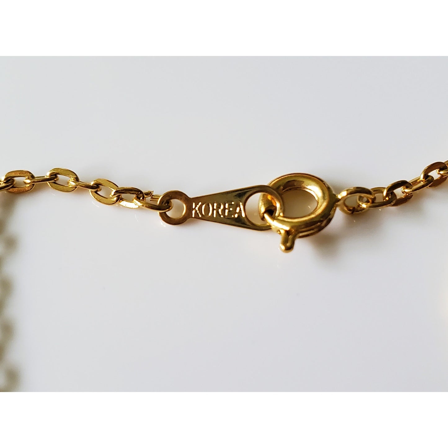 Vintage Thin Small Pearl Chain Necklace