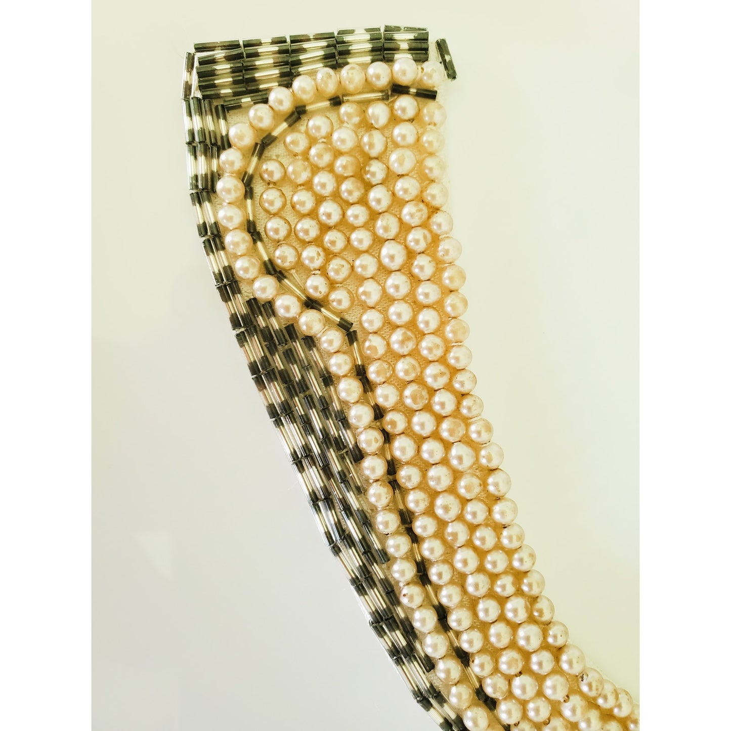 Vintage 1950's Pearl and Sequin Neckline