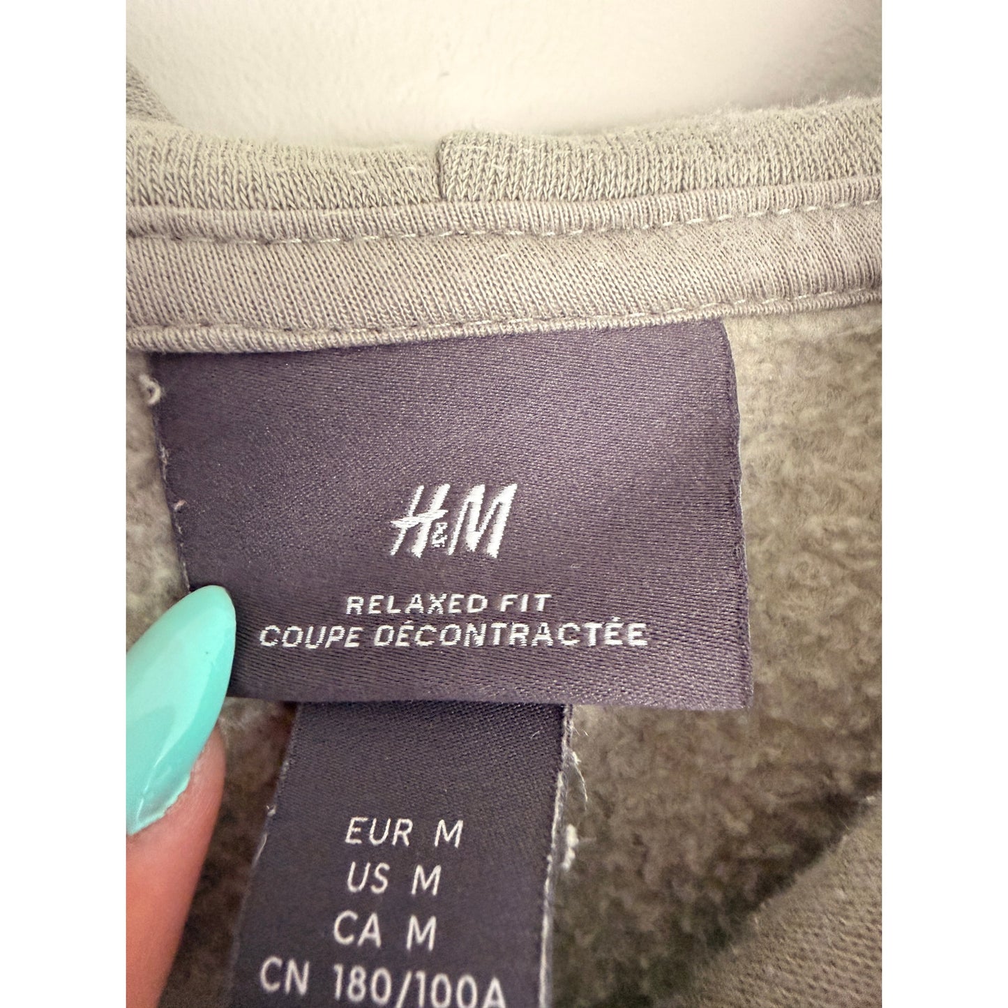 H&M Green Hoodie