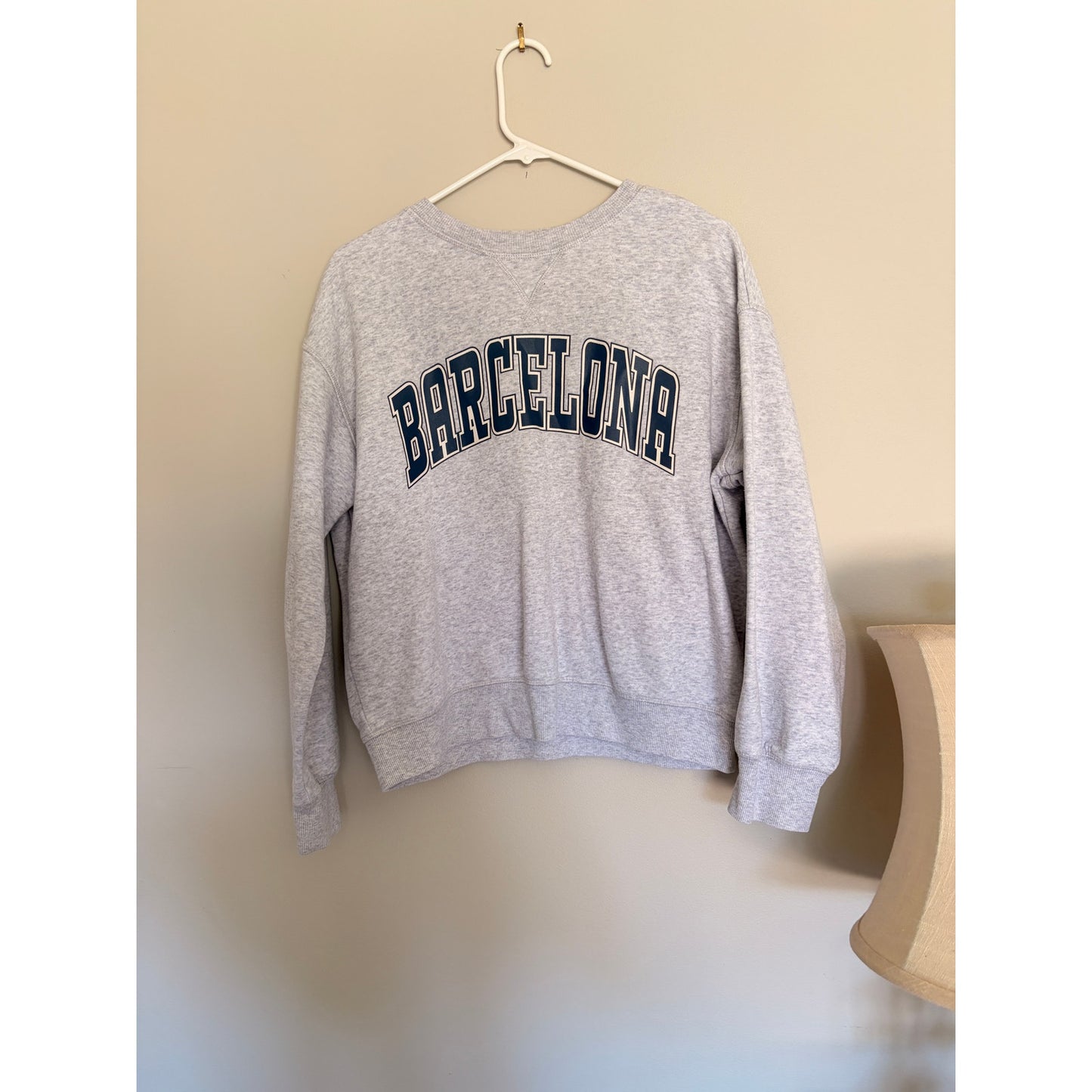 H&M Barcelona Gray Crewneck Sweater
