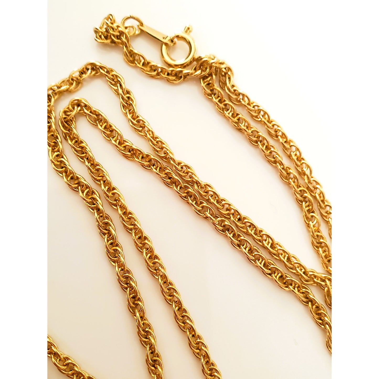 Vintage Joan Rivers and Swarovski Double Gold Tone Dreidel Necklace