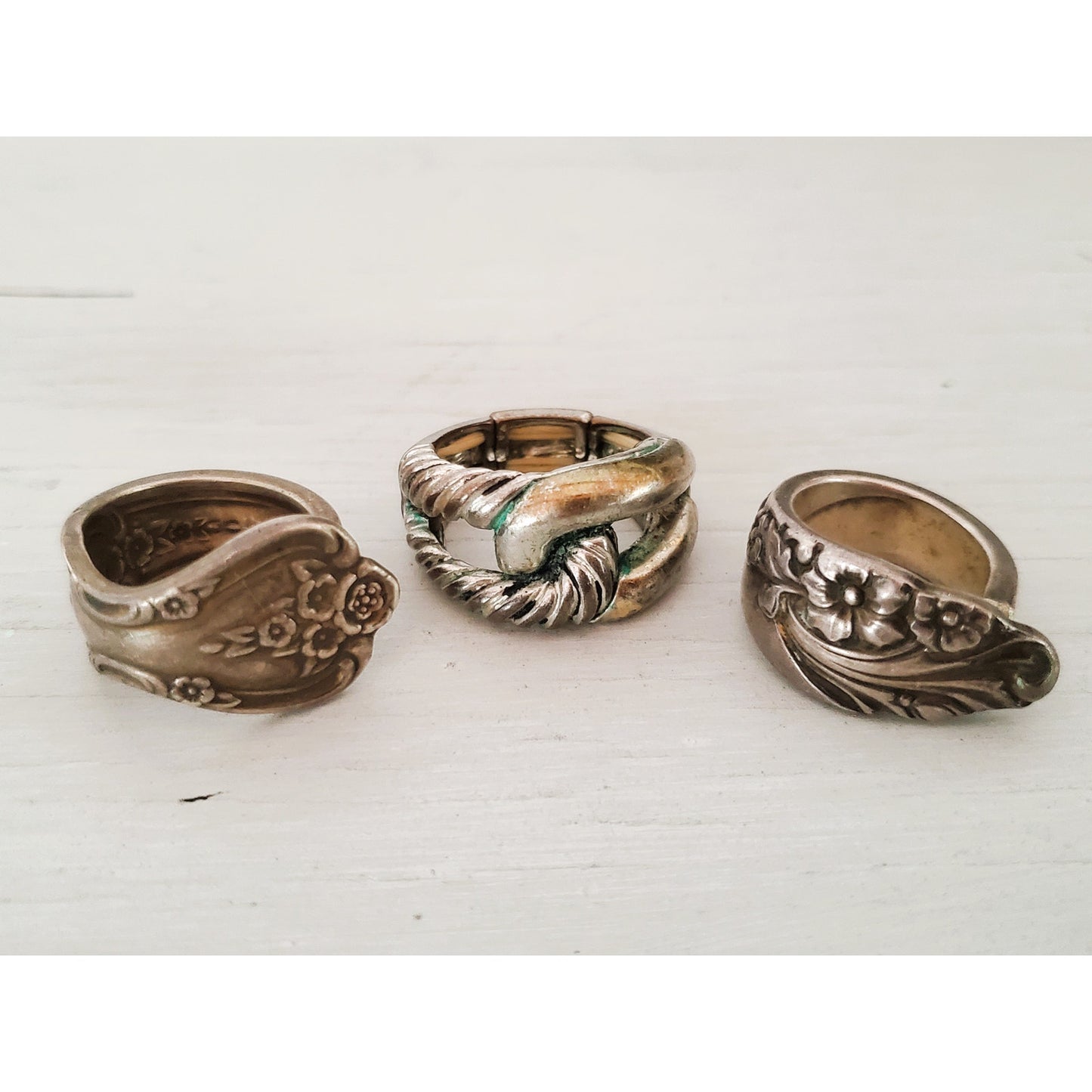 Vintage Oneida Spoon Silver Rings