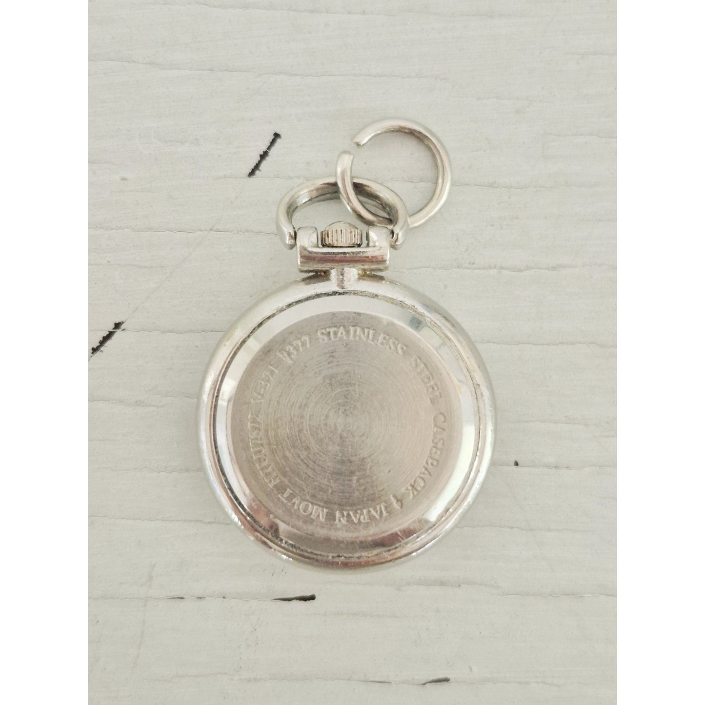 Vintage Mini Silver-Tone Quartz Pocket Watch