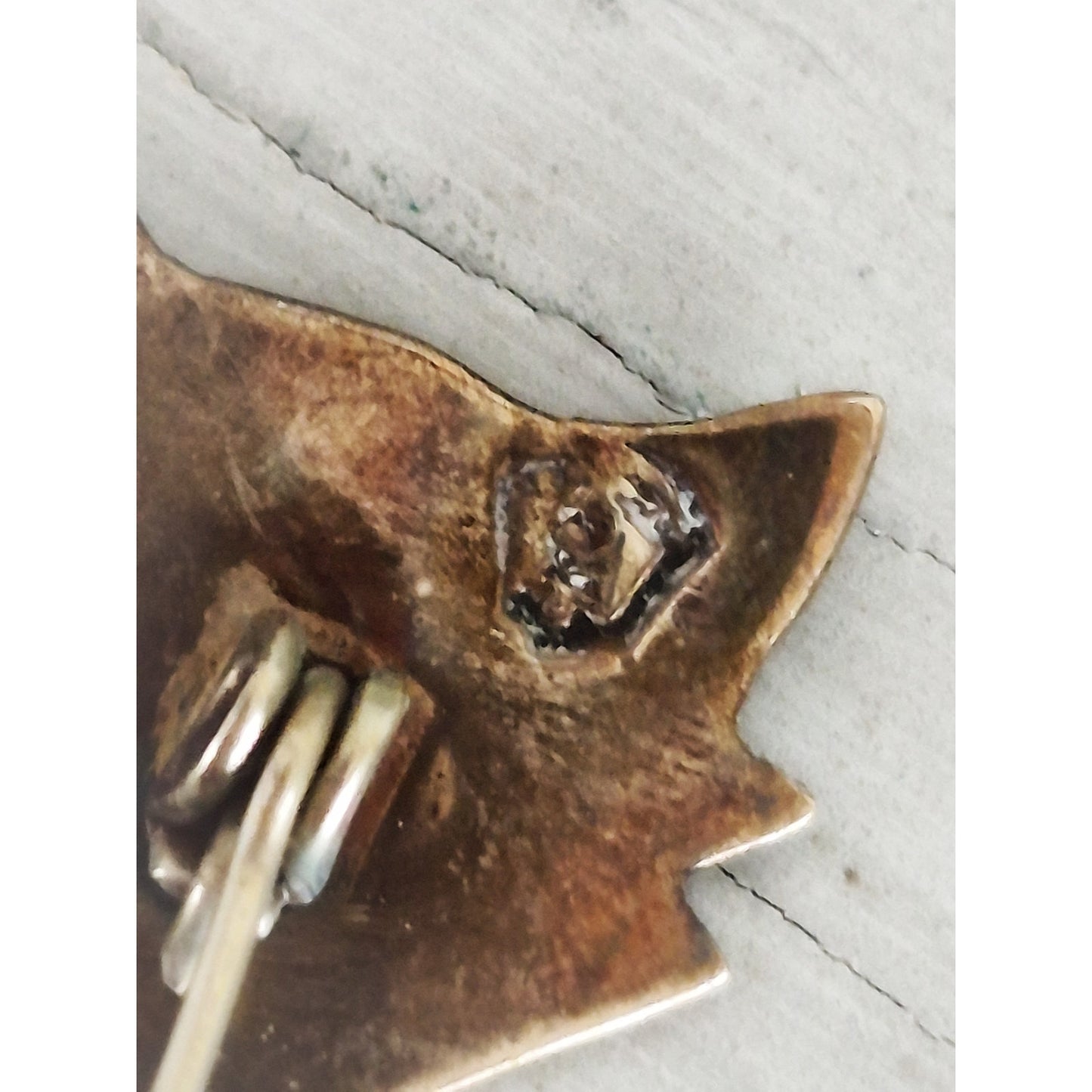 Abalone Shell Cat Sterling Silver Taxco Mexico Brooch Pin Vintage