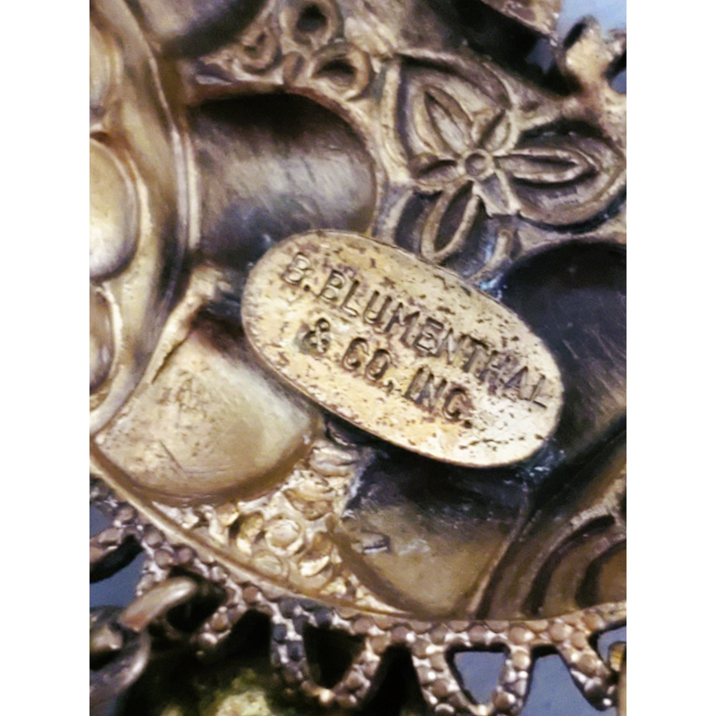 Vintage B. Blumenthal & Co, Inc. Secessionist Dangle Brooch