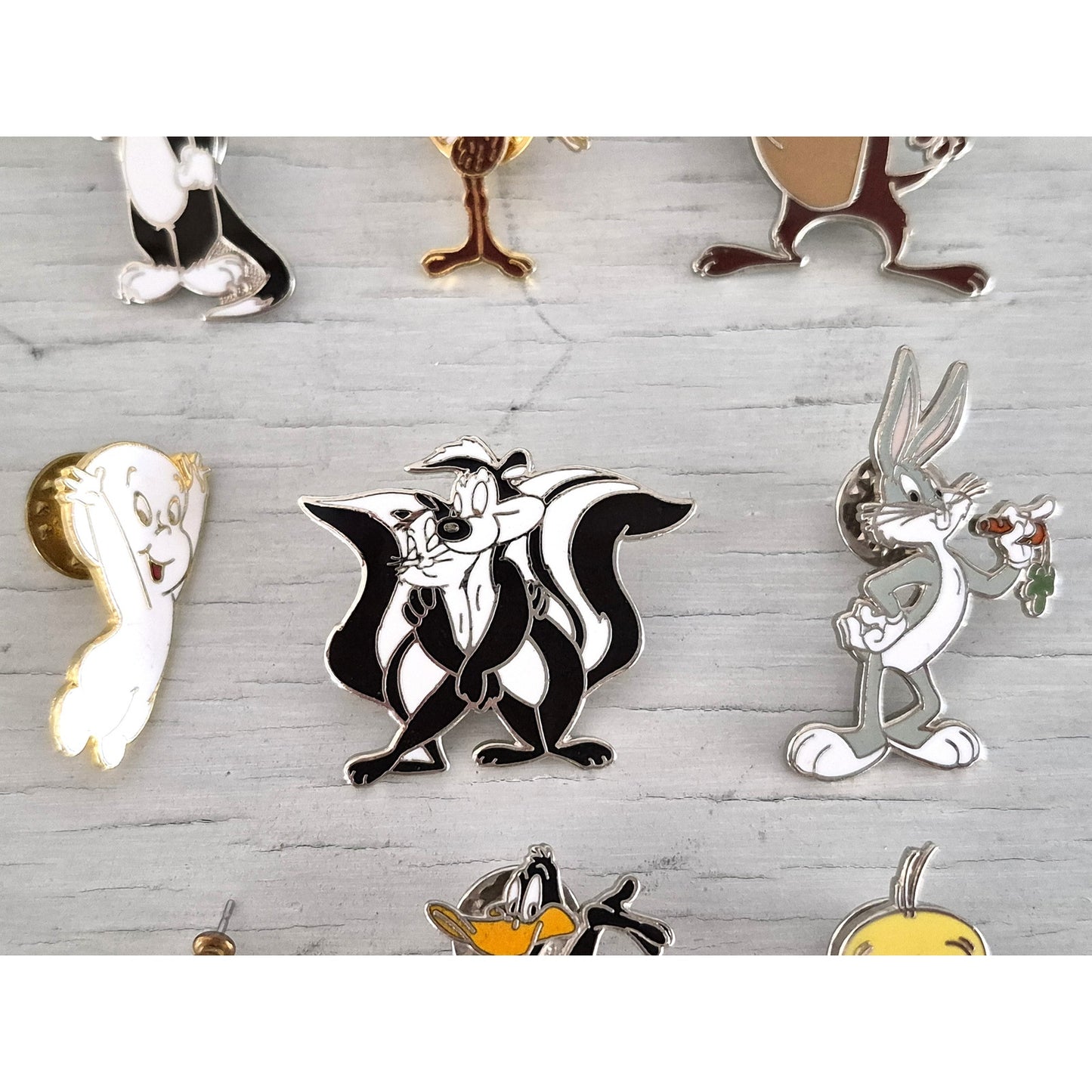 Vintage Warner Bros. Looney Tunes and Disney Enamel Lapel Pins