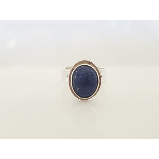 Vintage Sterling Silver Lapis Lazuli Pinky Ring
