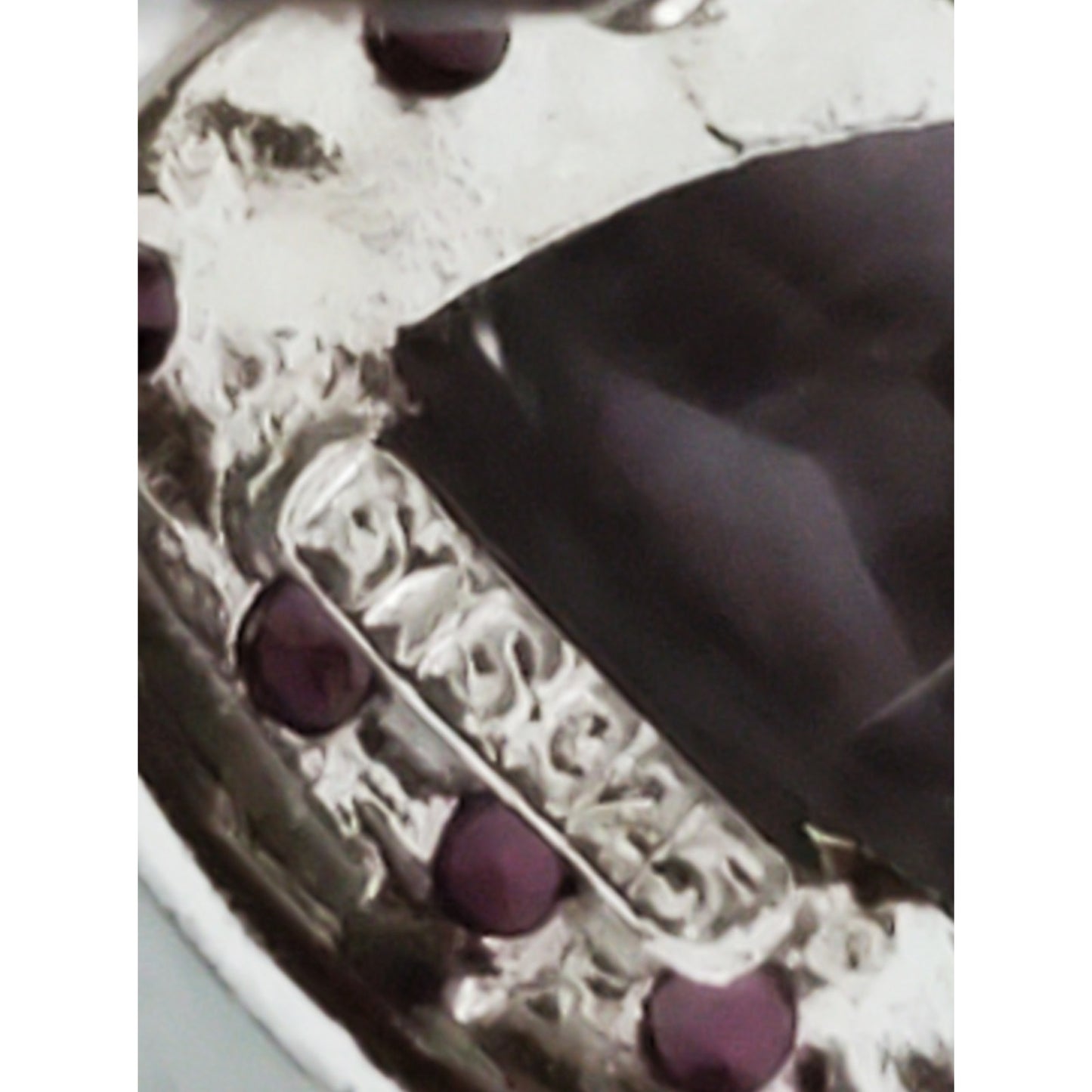 Lavendar Sterling Silver Stud Earrings