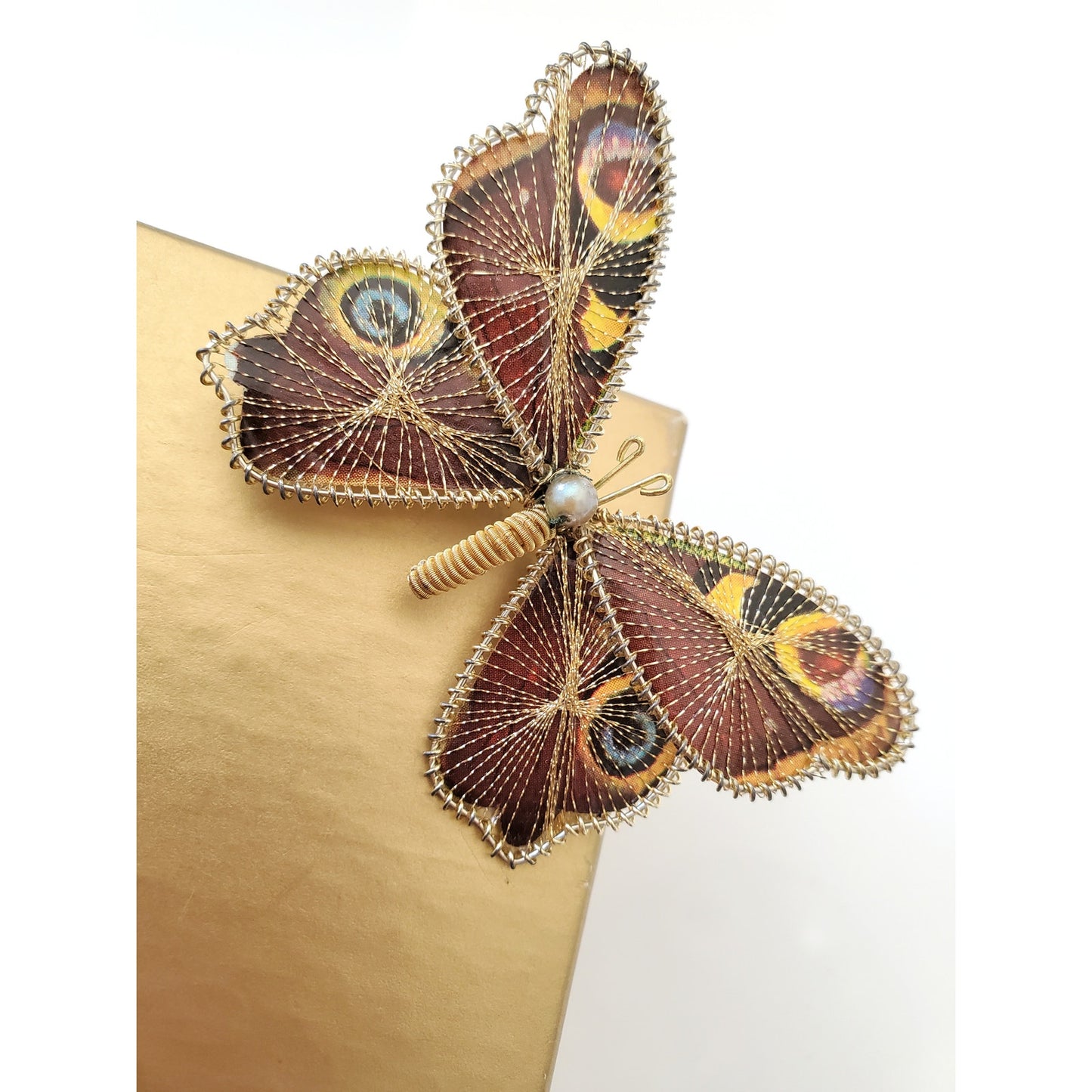 Pair of Vintage Bavarian Butterfly Brooches