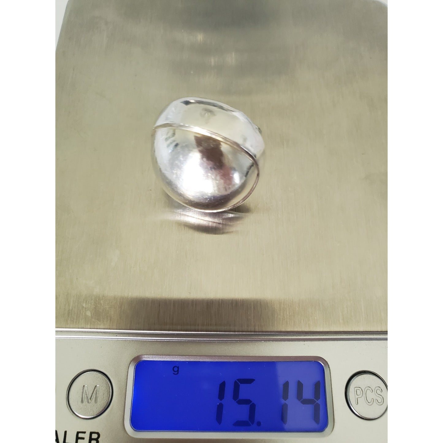 Vintage Peyote Bird Sterling Silver Large Dome Ring