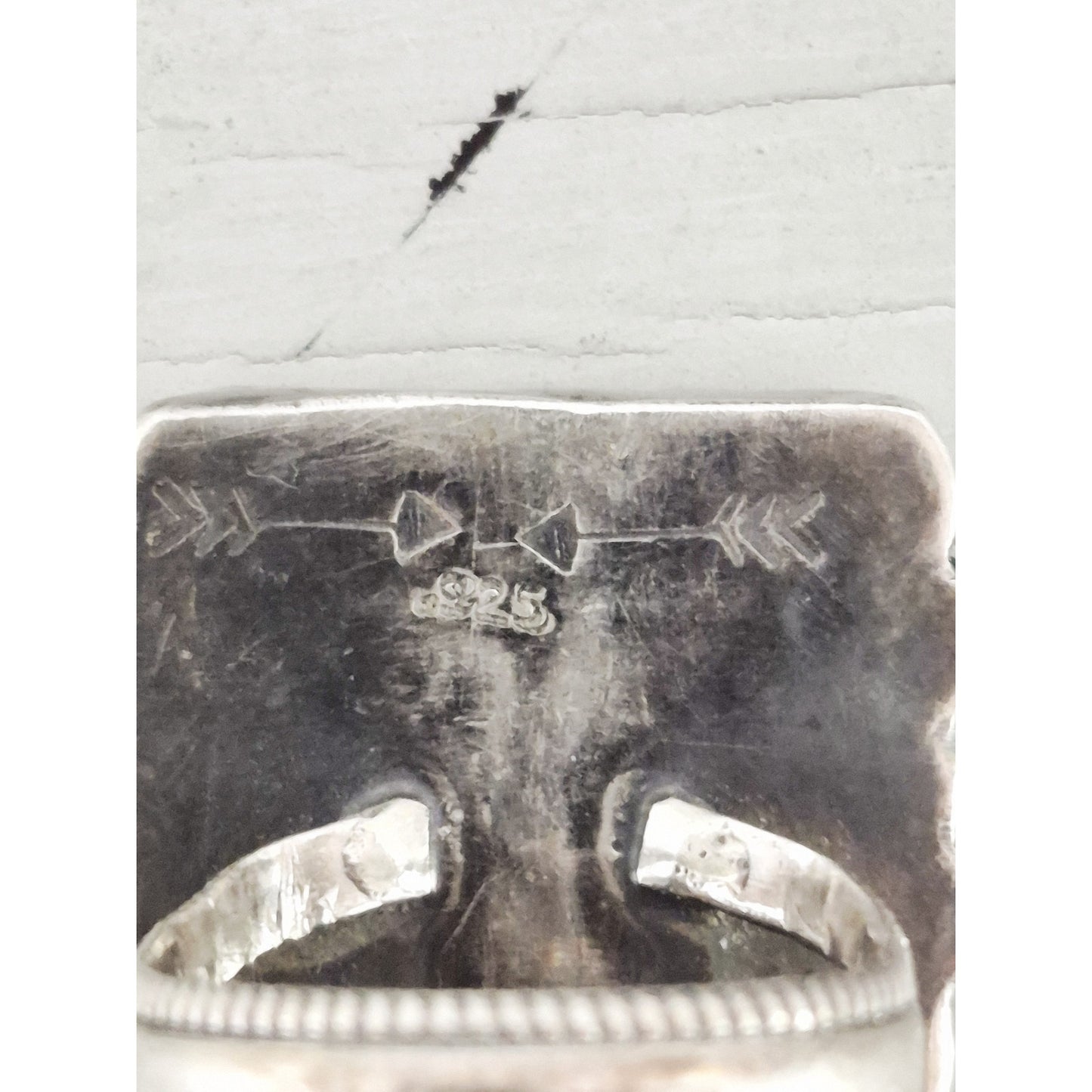 Vintage Sunbell Designer Southwestern Arrow Sterling Silver Ring