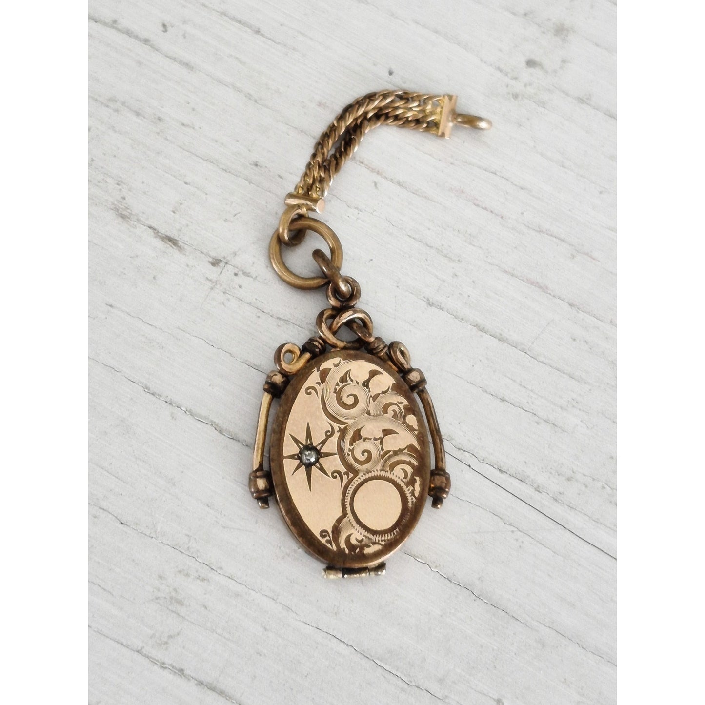Antique SMK & Co Gold Filled Locket